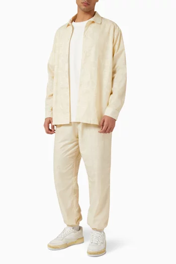 Long-sleeve Shirt in Jacquard Nylon