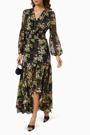 Ula High-low Maxi Dress in Georgette