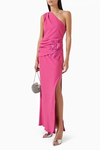 Janelle One-shoulder Gown