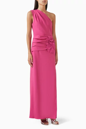 Janelle One-shoulder Gown