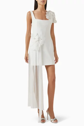 Janelle Party Mini Dress in Stretch crepe
