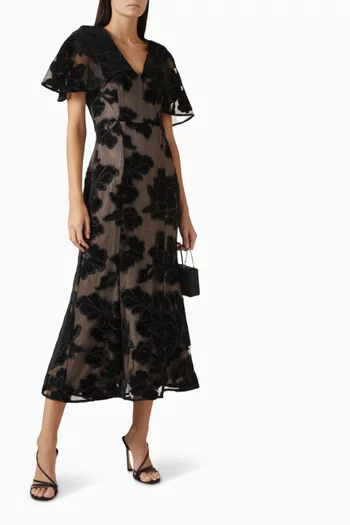 Zara Party Mini Dress in Velvet Lace