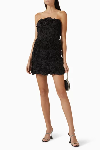 Megan 3D Rosette Mini Dress