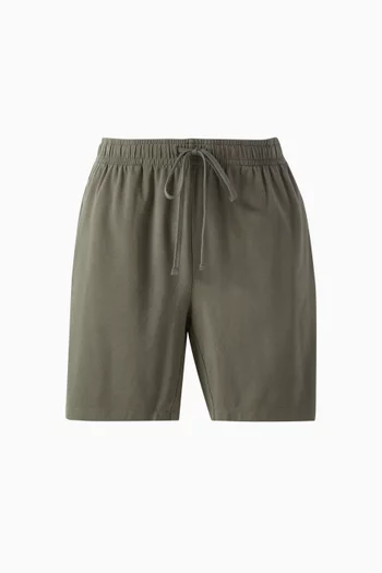 شورت مريح بقصة فضفاضة جيرسيه