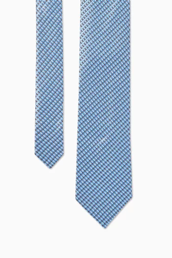 Checked Tie in Silk