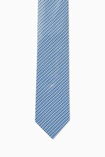 Checked Tie in Silk