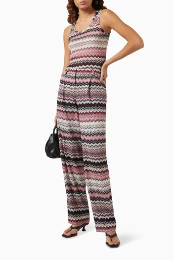 Chevron Tank Top in Viscose Blend