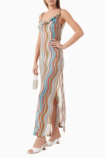 Maxi Cover-up Dress in Rayon Blend