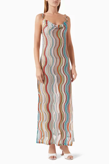 Maxi Cover-up Dress in Rayon Blend