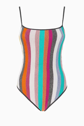 One-piece Swimsuit in Lamé