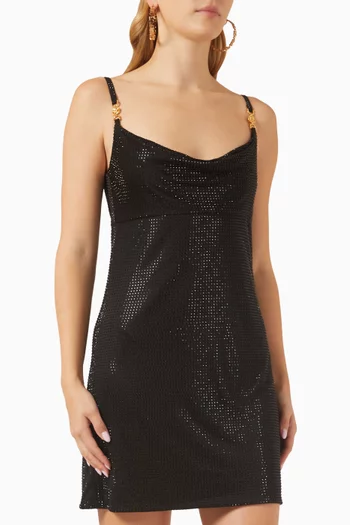 Crystal-embellished Mini Dress