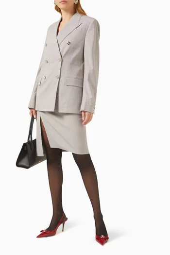 Double-breasted Blazer in Wool-blend