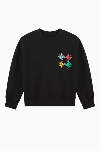 Ma Quad Scribble Sweatshirt in Cotton