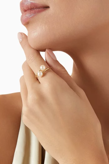 Pearla Open Ring in 18kt Yellow Gold