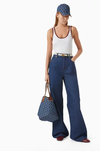 Wide-leg Jeans in Denim