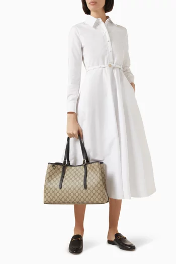 GG Emblem Tote Bag in Monogram Canvas