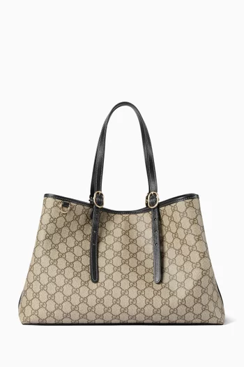 GG Emblem Tote Bag in Monogram Canvas