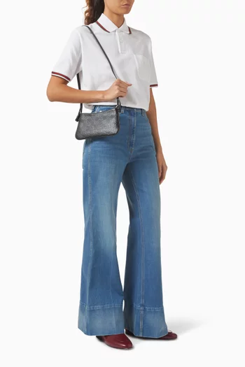 Super Mini GG Emblem Bag in Leather