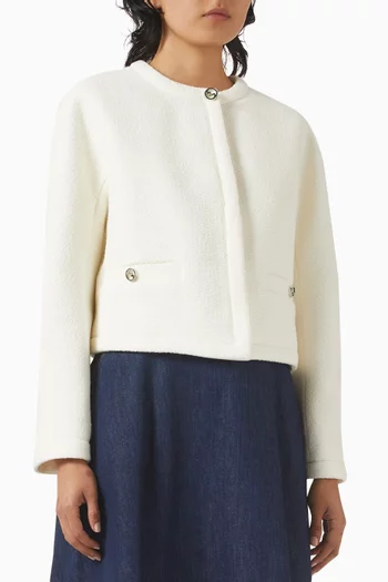 Logo-hardware Woven Jacket