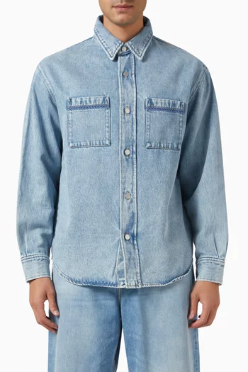 La Chemise Tressée Shirt in Denim