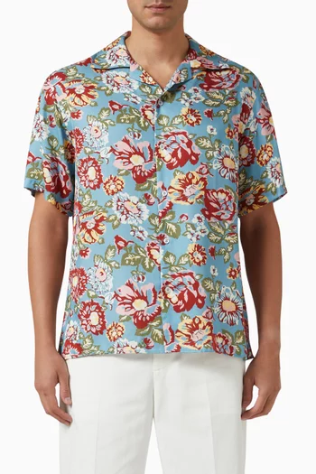 La Chemise Peony Shirt in Viscose
