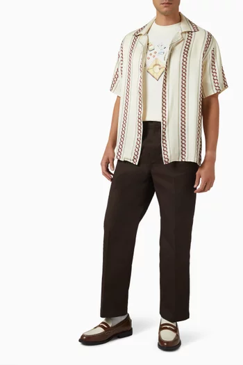 La Chemise Tresses MC Shirt in Viscose