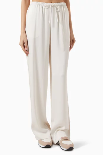 Frank Drawstring Pants in Satin