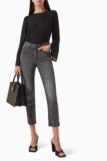 All-over Logo Blouse in Satin