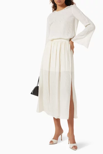 Longuette Midi Skirt in Voile