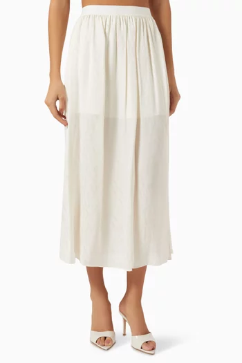 Longuette Midi Skirt in Voile