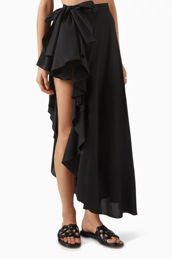 Flamenco Wrap Skirt in Cotton