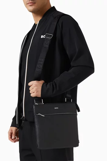 Zair Envelope Crossbody Bag in Leather