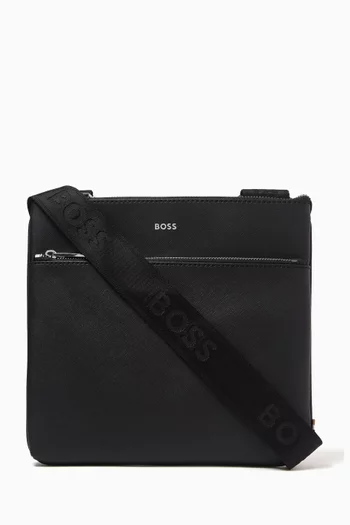 Zair Envelope Crossbody Bag in Leather