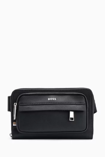 Zair Crossbody Bag in Leather