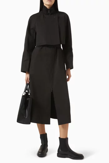 Two-in-One Trench Coat in Technical Cotton