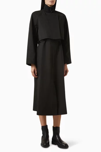 Two-in-One Trench Coat in Technical Cotton