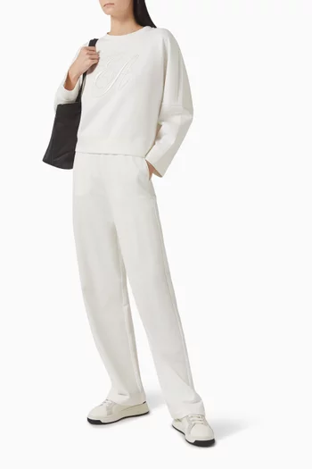 Straight-leg Pants in Cotton