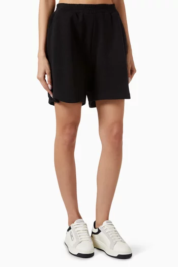 Embroidered Eagle Logo Shorts
