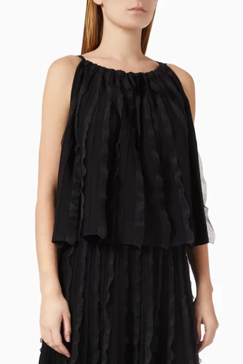 Ruched Top in Viscose Knit