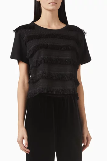 Fringe T-shirt in Cotton