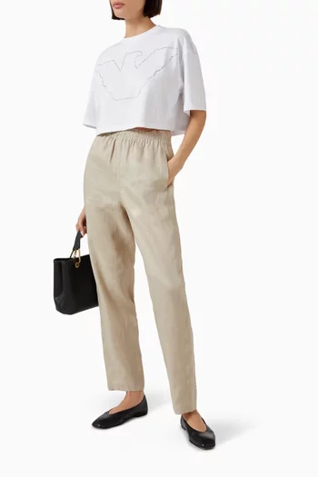 Straight-fit Pants in Linen