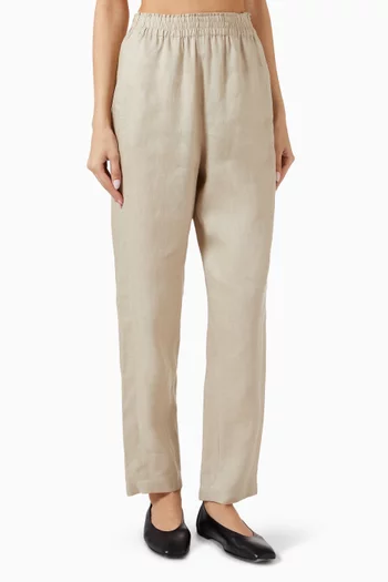 Straight-fit Pants in Linen