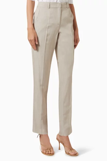 Straight-fit Pants in Viscose-blend