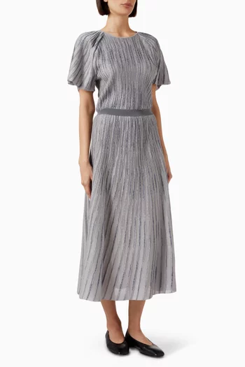 Striped Dress in Jacquard