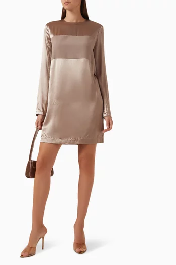 Dawn to Dusk Dress in Satin