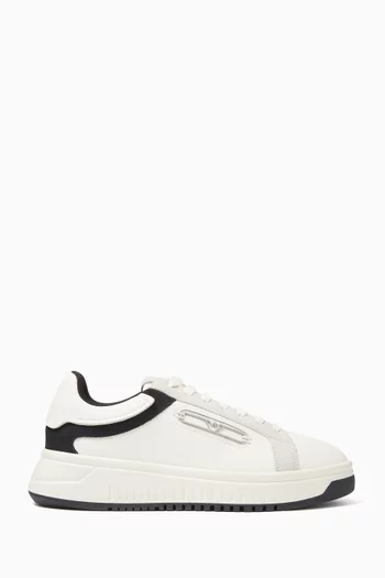 Eagle Plate Sneakers in Leather