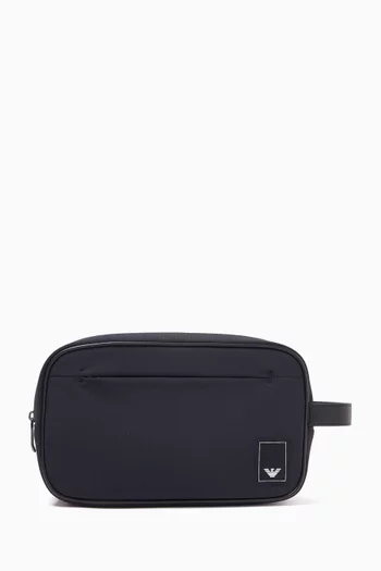 Eagle Logo Wash Bag in Nylon