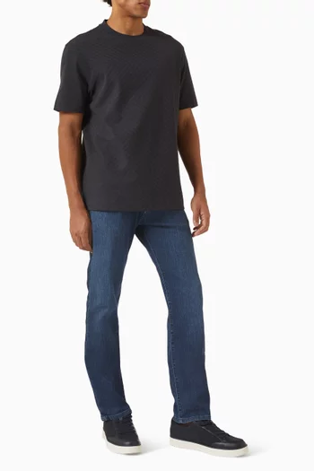 تي شيرت بنقشة ماسات قطن