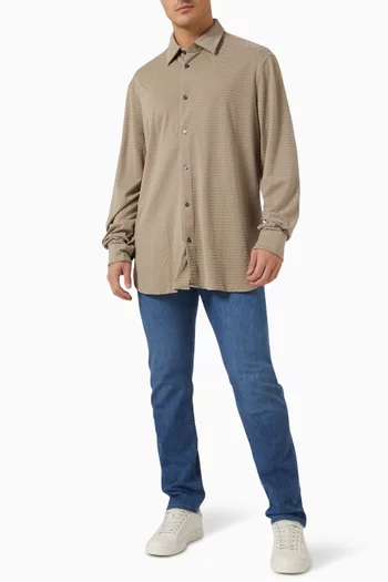 Flocked Logo Shirt