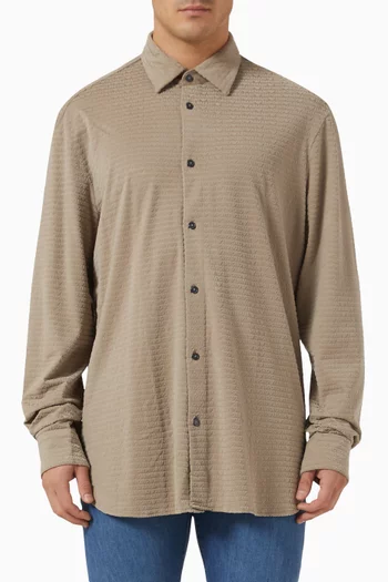 Flocked Logo Shirt